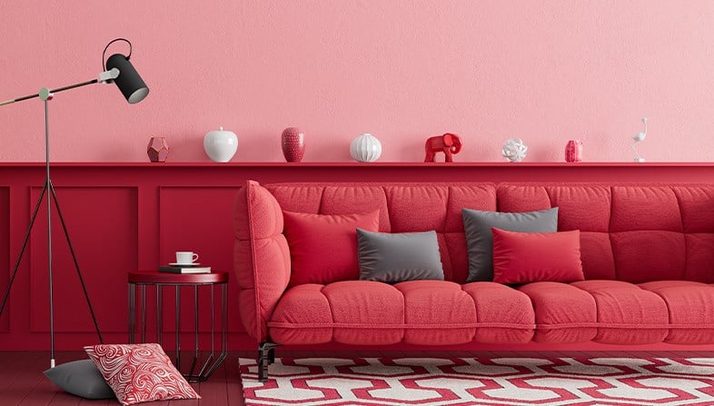Red bedroom
