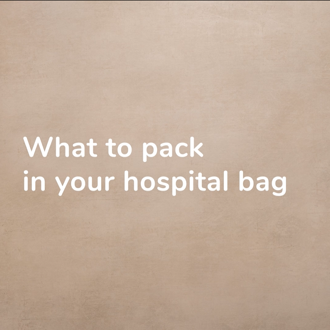 Pack your bag for labour - NHS