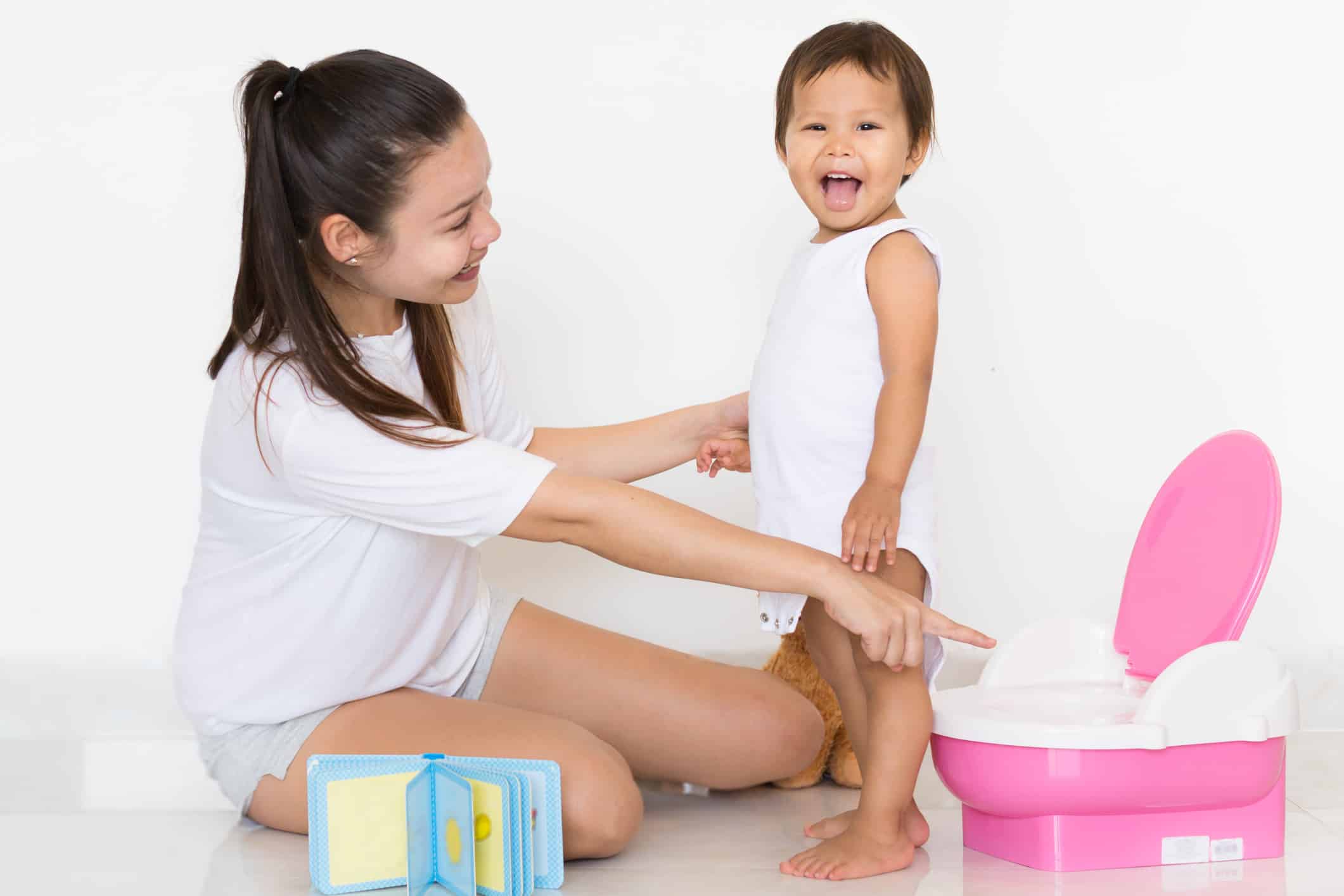 A child being vocal about going to the potty