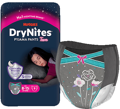 Pack of girls knickers drynites pyjama pants teen (13 uds)